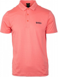 Meeste tennisepolo BOSS Paddytech Degrad&eacute;-Jacquard Polo Shirt - Punane