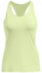 Naiste tennisetopp Under Armour Women's HeatGear Armour Racer - Roheline