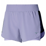 Naiste tennise&scaron;ortsid Mizuno 2in1 4.5 Short - Lilla