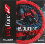 Tennisekeeled Polyfibre Evolution Ribbed (12,2 m) - Punane