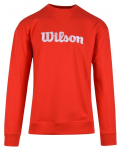 Meeste dressipluus Wilson Team Script Crewneck - Punane