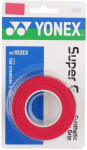 Pealisgripid Yonex Super Grap 3P - Punane