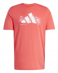 Meeste T-s&auml;rk Adidas Tennis Logo Graphic - Punane
