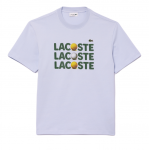 Meeste T-s&auml;rk Lacoste Heavy Cotton Tennis Ball Print T-Shirt - T&uuml;rkiissinine
