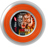 Tennisekeeled Polyfibre Fire Rage Ribbed (200 m) - Oranž