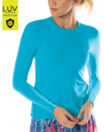 Naiste T-s&auml;rgid (pikkade k&auml;istega) Lucky in Love Luv Breeze L/S Crew Women - Sinine