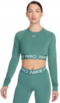 Naiste T-s&auml;rgid (pikkade k&auml;istega) Nike Pro 365 Dri-Fit Cropped Long-Sleeve Top - Roheline