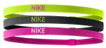 Peapael Nike Elastic Headbands 2.0 3P - Mitmev&auml;rviline