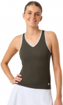 Naiste tennisetopp Bj&ouml;rn Borg Ace V Neck Tank - Roheline