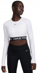 Naiste T-s&auml;rgid (pikkade k&auml;istega) Nike Pro 365 Dri-Fit Cropped Long-Sleeve Top - Valge