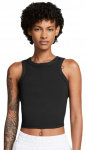 Naiste tennisetopp Nike One Fitted Dir-Fit Short Sleeve Crop Tank - Must