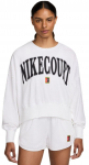 Naiste tennisejakk Nike Court Heritage Oversized Crew-Neck Graphic Tennis - Valge