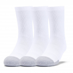 Tennisesokid Under Armour Youth HeatGear Crew Socks 3-Pack - Valge