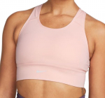 Topp Nike Dri-Fit Swoosh Long Line Bra W - Roosa