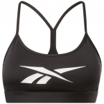 Topp Reebok Lux Skinny Strap Medium Support Sports Bra - Must