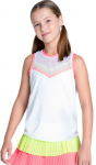 T&uuml;drukute T-s&auml;rk Lucky in Love Girls Sunset Spin Tie Back - Valge