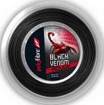Tennisekeeled Polyfibre Black Venom Rough (200 m) - Must