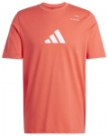 Meeste T-s&auml;rk Adidas Padel Category Graphic - Punane