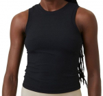 Naiste tennisetopp Bj&ouml;rn Borg Ace Rib Tank - Must