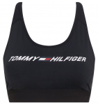 Topp Tommy Hilfiger Mid Intensity Graphic Racer Bra - Must