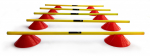 Treeningukomplekt Yakimasport Coordination set (10 bases+5 poles)
