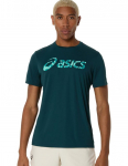 Meeste T-s&auml;rk Asics Match Seasonal Graphic - Roheline