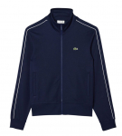 Meeste dressipluus Lacoste Paris Piqu&eacute; Zip Front Track - Sinine