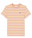 Poiste T-s&auml;rk Lacoste Boys Contrast Stripe Cotton - Oranž