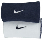 Tennise randmepael Nike Dri-Fit Double-Wide Wirstbands Home & Away 2P - Mitmev&auml;rviline