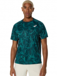 Meeste T-s&auml;rk Asics Game Short Sleeve - Roheline