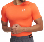 Meeste T-s&auml;rk Under Armour Heat Gear Short Sleeve - Oranž