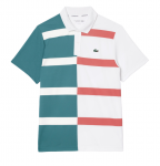 Meeste tennisepolo Lacoste Ultra-Dry Colourblock Stripe Tennis Polo Shirt - Mitmev&auml;rviline