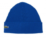 Talvem&uuml;ts Lacoste Unisex Ribbed Wool Beanie - Sinine