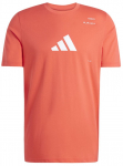 Meeste T-s&auml;rk Adidas Aeroready Tennis Category Graphic - Punane
