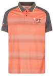 Meeste tennisepolo EA7 Man Jersey Polo Shirt - Pruun