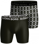 Meeste Bokserid Bj&ouml;rn Borg Performance Boxer 2P - Roheline