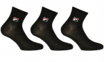 Tennisesokid Fila Quarter Plain Socks Mercerized Cotton 3P - Must