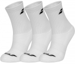Tennisesokid Babolat 3 Pairs Pack Socks Junior - Valge