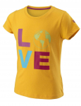 T&uuml;drukute T-s&auml;rk Wilson Love Earth Tech Tee - Kollane