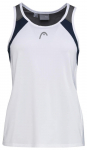 Naiste tennisetopp Head Club 22 Tank Top W - Valge