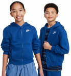 T&uuml;drukute džemper Nike Kids Club Fleece Full-Zip Hoodie - Sinine
