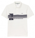 Meeste tennisepolo Lacoste French Made Original L.12.12 Print Polo Shirt - Valge