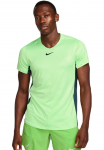 Meeste T-s&auml;rk Nike Court Dri-Fit Advantage Printed Tennis Top - Roheline