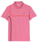 Meeste tennisepolo Lacoste Sport Tennis Piped Technical Piqu&eacute; - Roosa