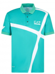Meeste tennisepolo EA7 Man Jersey Polo Shirt - Roheline