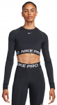 Naiste T-s&auml;rgid (pikkade k&auml;istega) Nike Pro 365 Dri-Fit Cropped Long-Sleeve Top - Must