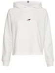 Naiste tennisejakk Tommy Hilfiger Relaxed TH Graphic Hoodie - Valge