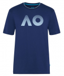 Meeste T-s&auml;rk Australian Open T-Shirt AO Textured Logo - Sinine