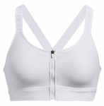 Topp Under Armour Infinity High Zip Sports Bra - Valge