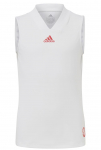 T&uuml;drukute T-s&auml;rk Adidas Q3 Match Tank - Valge